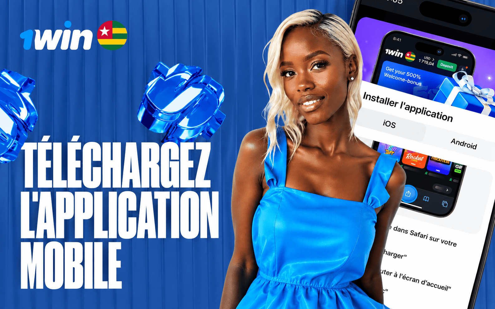 Application 1win Togo - APK Android et PWA iPhone 2026